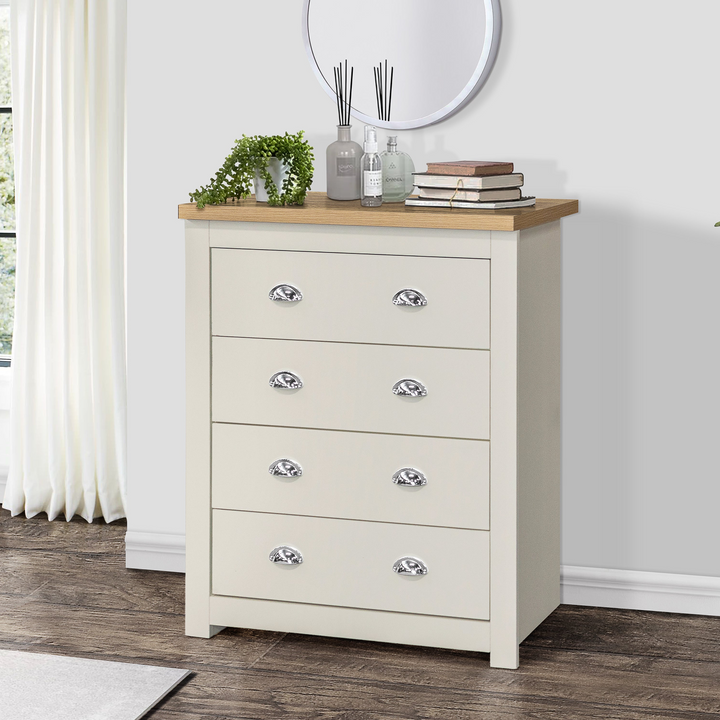 Highgate 4 Drawer Chest Stylish Farmhouse Storage for Home