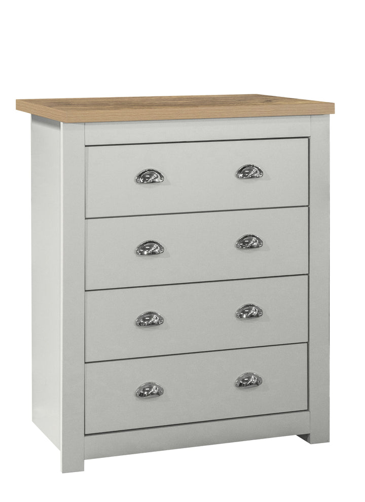 Highgate 4 Drawer Chest Stylish Farmhouse Storage for Home