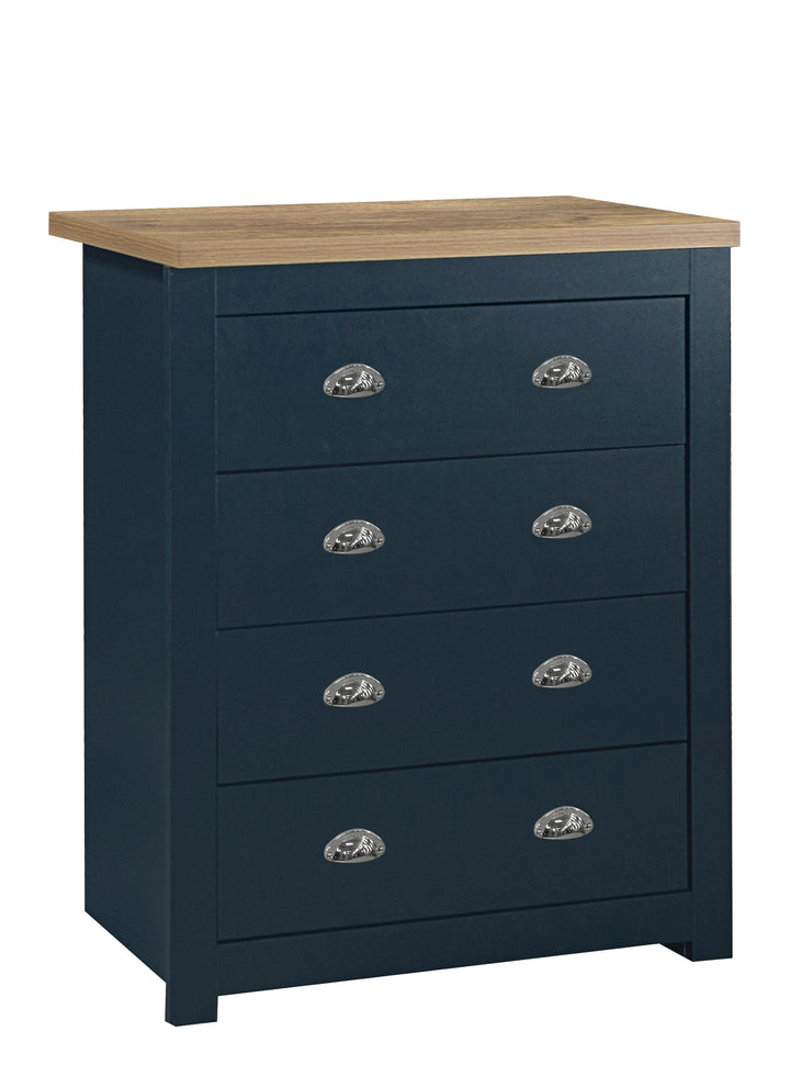 Highgate 4 Drawer Chest Stylish Farmhouse Storage for Home