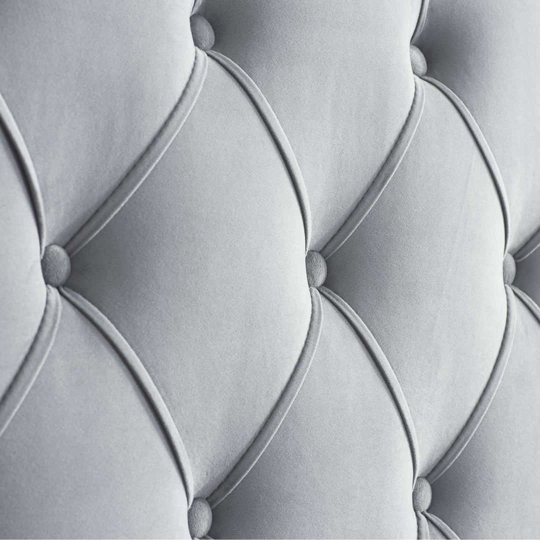 Elegant Wingback Bed Frame with Tufted Headboard and Storage Drawers