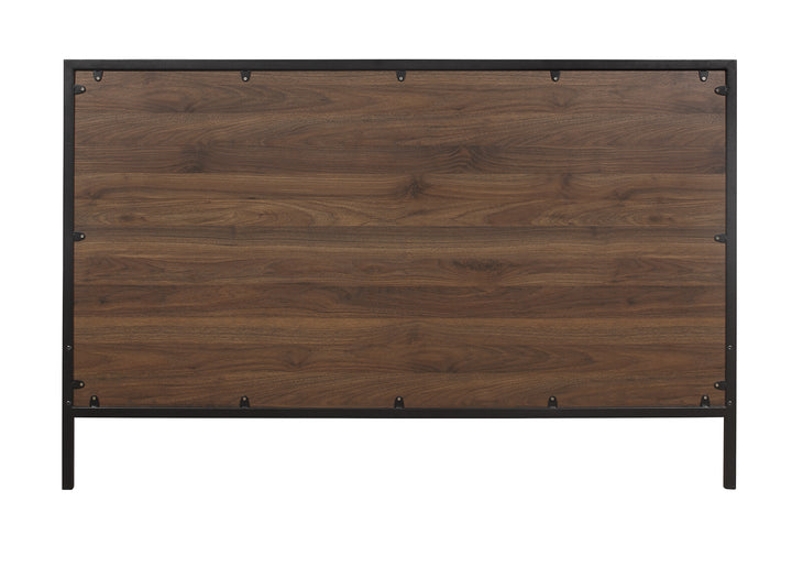 Houston Modern Bed with Walnut Effect Finish for Sophisticated Bedrooms