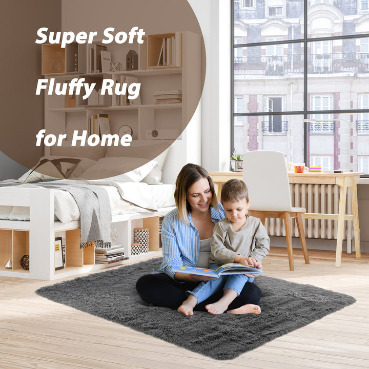 120 cm x 180 cm Modern Soft Shag Rug with Non-slip Grip Dots