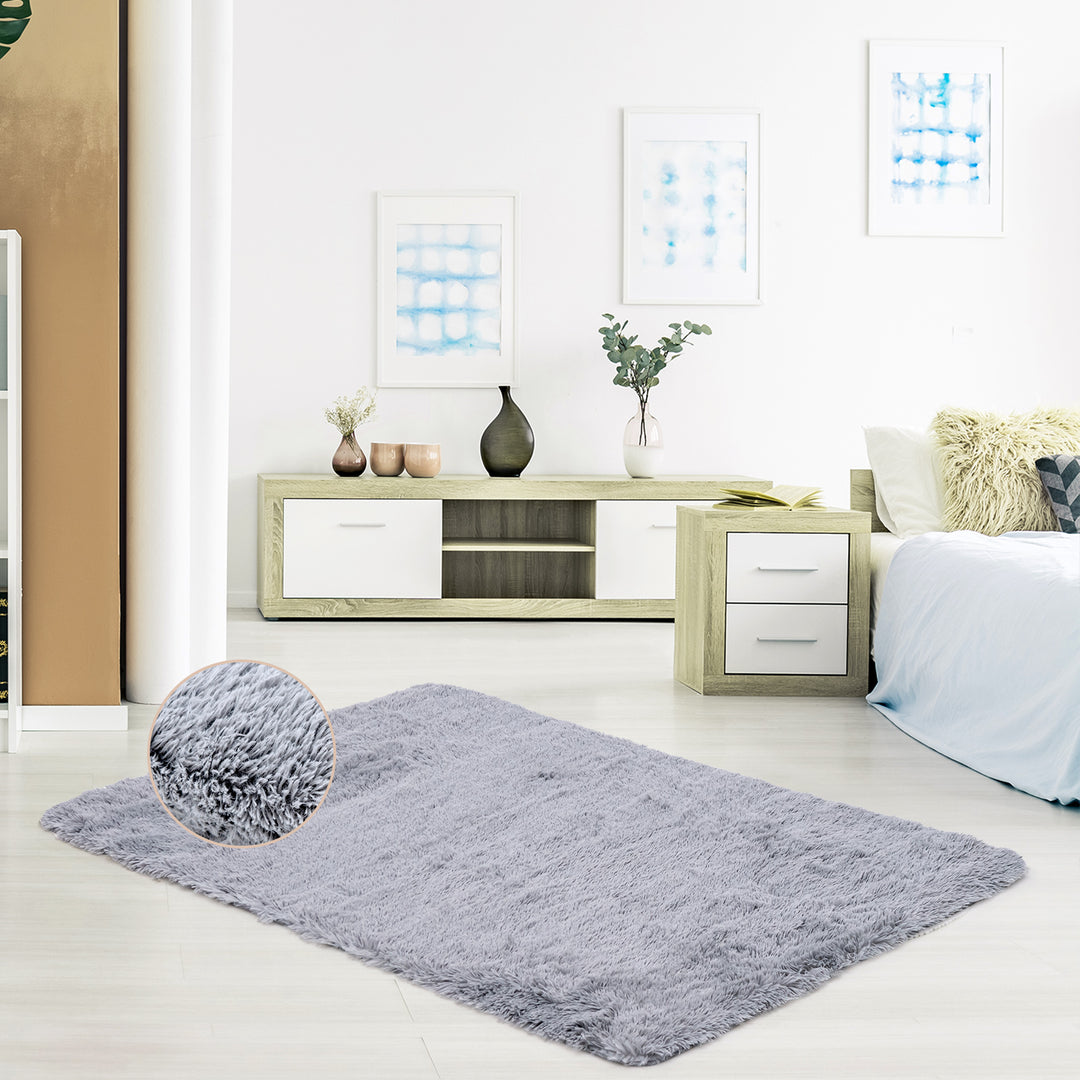 120 cm x 180 cm Modern Soft Shag Rug with Non-slip Grip Dots