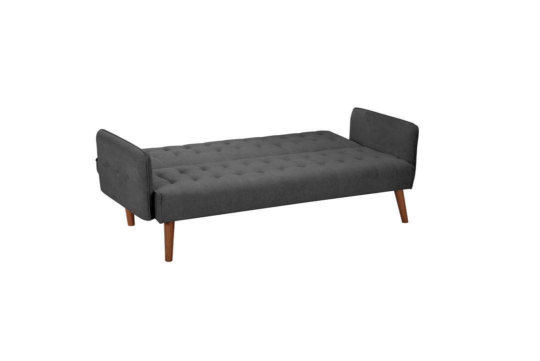Hudson Sofa Bed Charcoal Fabric Stylish Guest Bed for Living Room