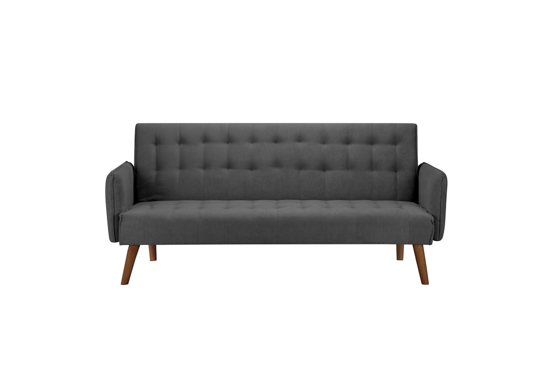Hudson Sofa Bed Charcoal Fabric Stylish Guest Bed for Living Room