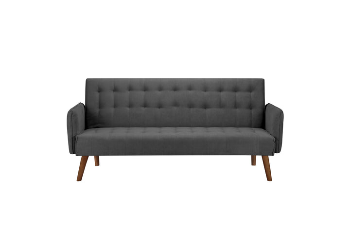 Hudson Sofa Bed Charcoal Fabric Stylish Guest Bed for Living Room