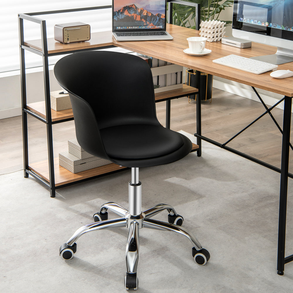 Office Desk Chair Set of 2 with Universal Rolling Casters - TidySpaces
