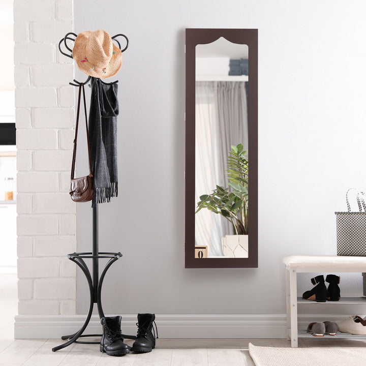 Wall Mounted Jewellery Armoire with LED Light - TidySpaces