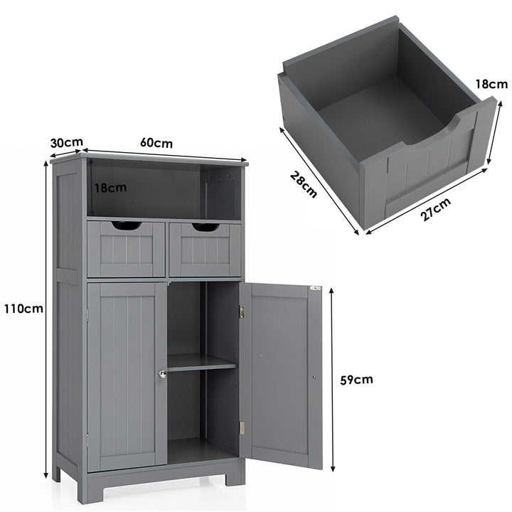 Floor Standing Utility Cabinet with Adjustable Drawers