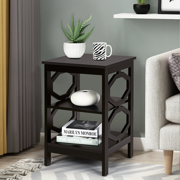 3 Tier Bedside Table with Storage Shelves for Living Room Bedroom - TidySpaces