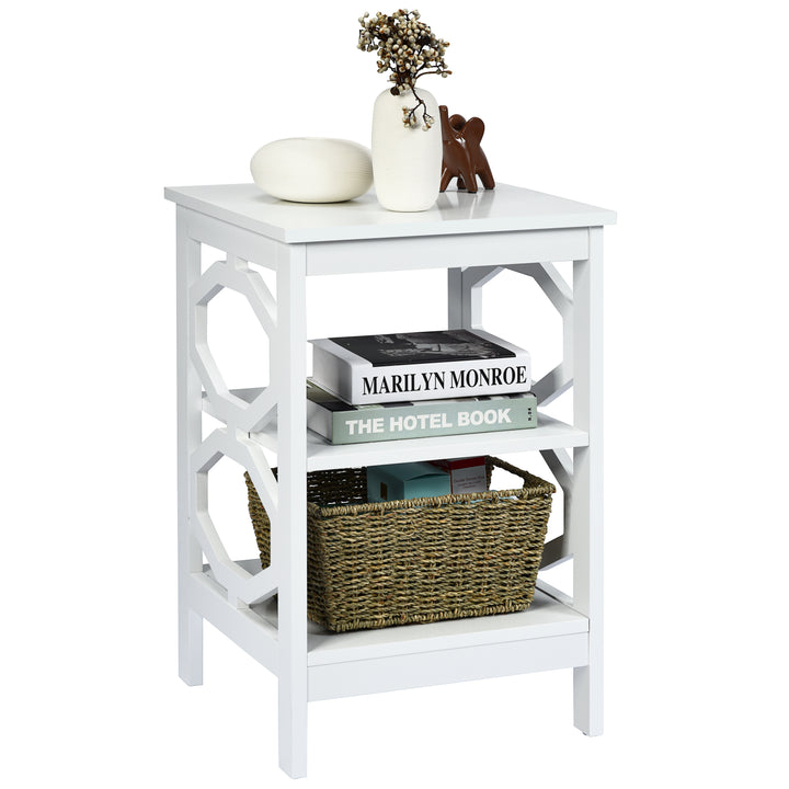 3 Tier Bedside Table with Storage Shelves for Living Room Bedroom - TidySpaces