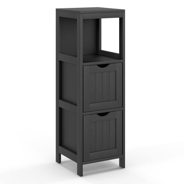 Bathroom Storage Cabinet with 2 Removable Drawers and Open Shelf