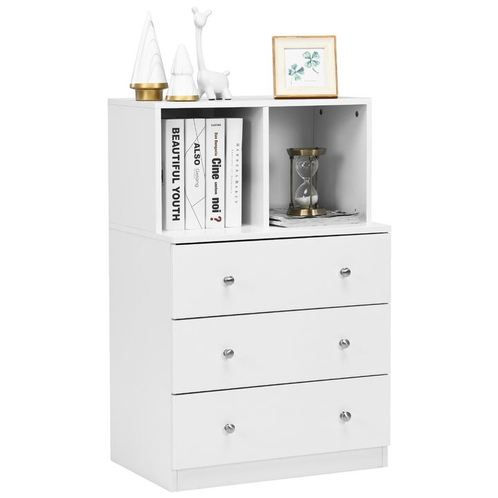 3 Drawer Dresser with 2 Open Compartments for Living Room Bedroom - TidySpaces