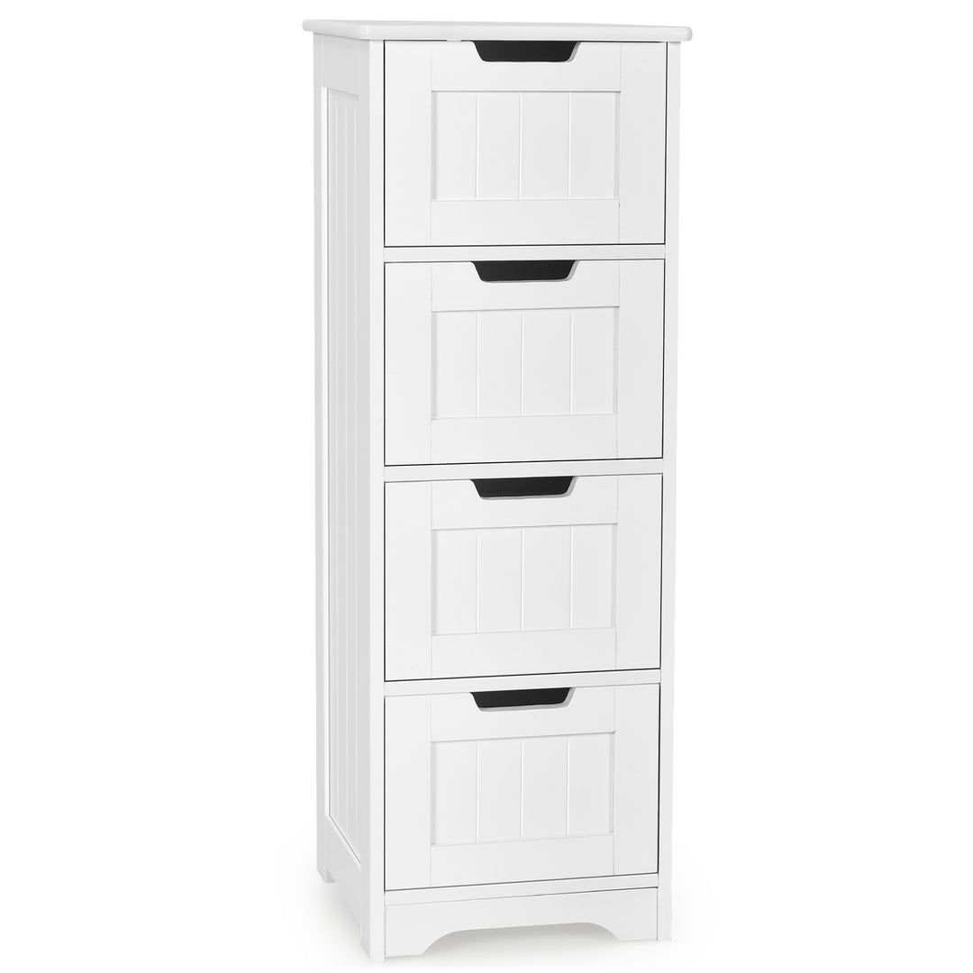 Floor Storage Cabinet Freestanding Bathroom Cabinet with 4 Drawers