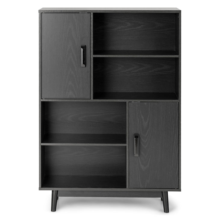 Freestanding Wooden Sideboard Storage Cabinet with 2 Doors and 4 Shelves - TidySpaces