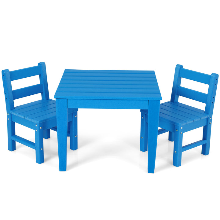 3-Piece Kids Table and Chair Set for Painting and Dining