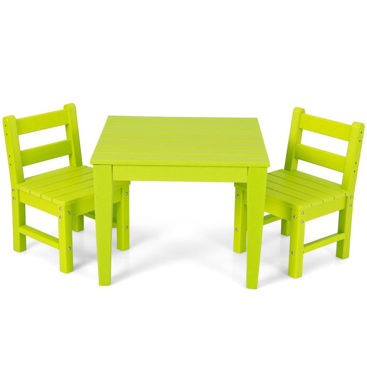 3-Piece Kids Table and Chair Set for Painting and Dining