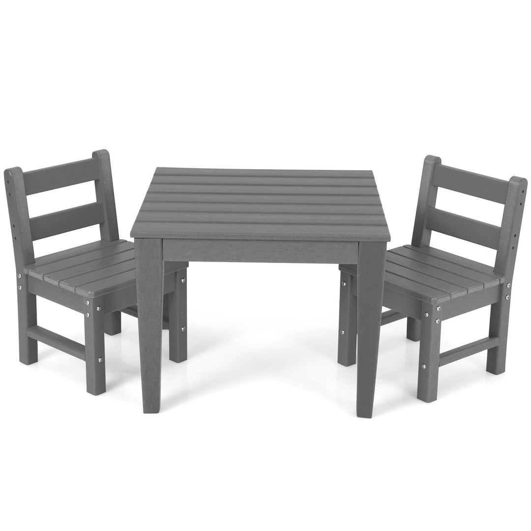 3-Piece Kids Table and Chair Set for Painting and Dining