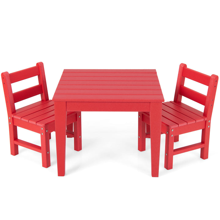 3-Piece Kids Table and Chair Set for Painting and Dining