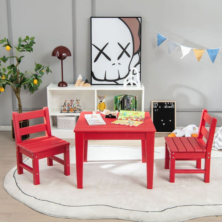 3-Piece Kids Table and Chair Set for Painting and Dining