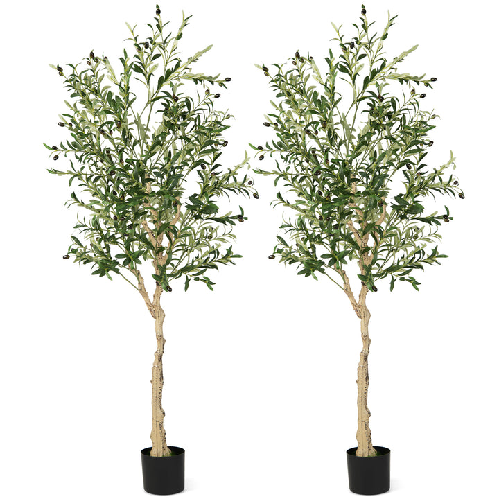 182cm Artificial Olive Tree with 72 Fruits