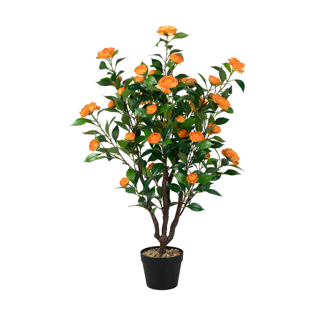 Fake Camellia Plant with 37 Flowers for Indoor and Outdoor - TidySpaces