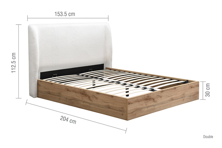 Halfden Ottoman Bed Frame with Storage and Lift-Up Mechanism