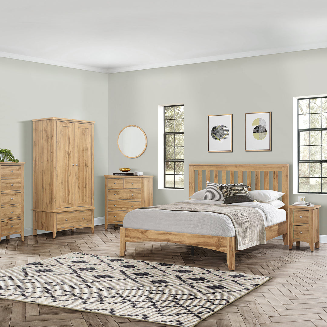 Hampstead 3+2 Chest Rustic Wood Storage for Stylish Homes