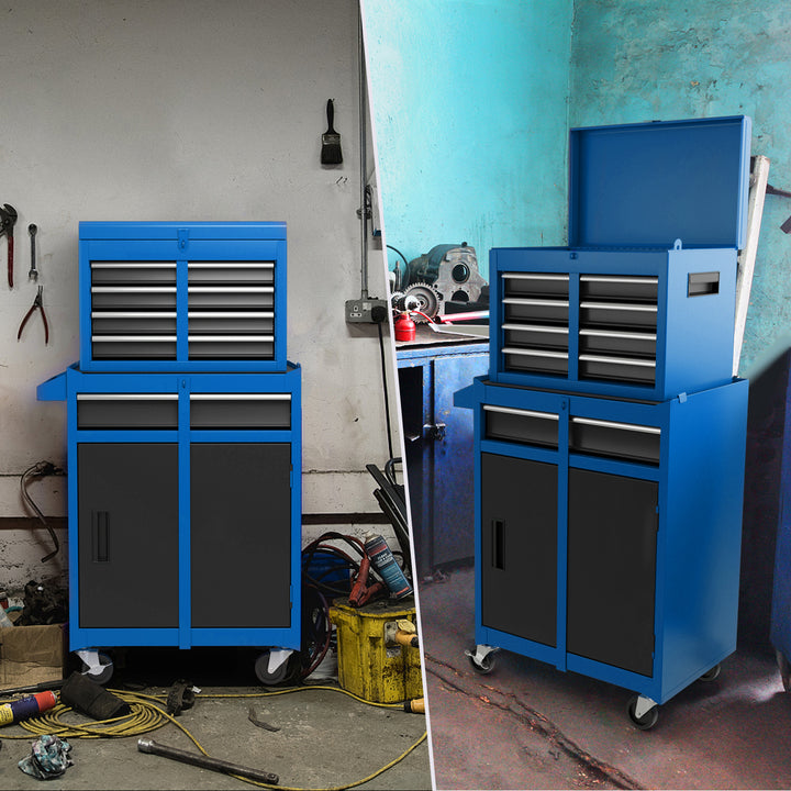 High Capacity Tool Storage Cabinet with Lockable Wheels - TidySpaces