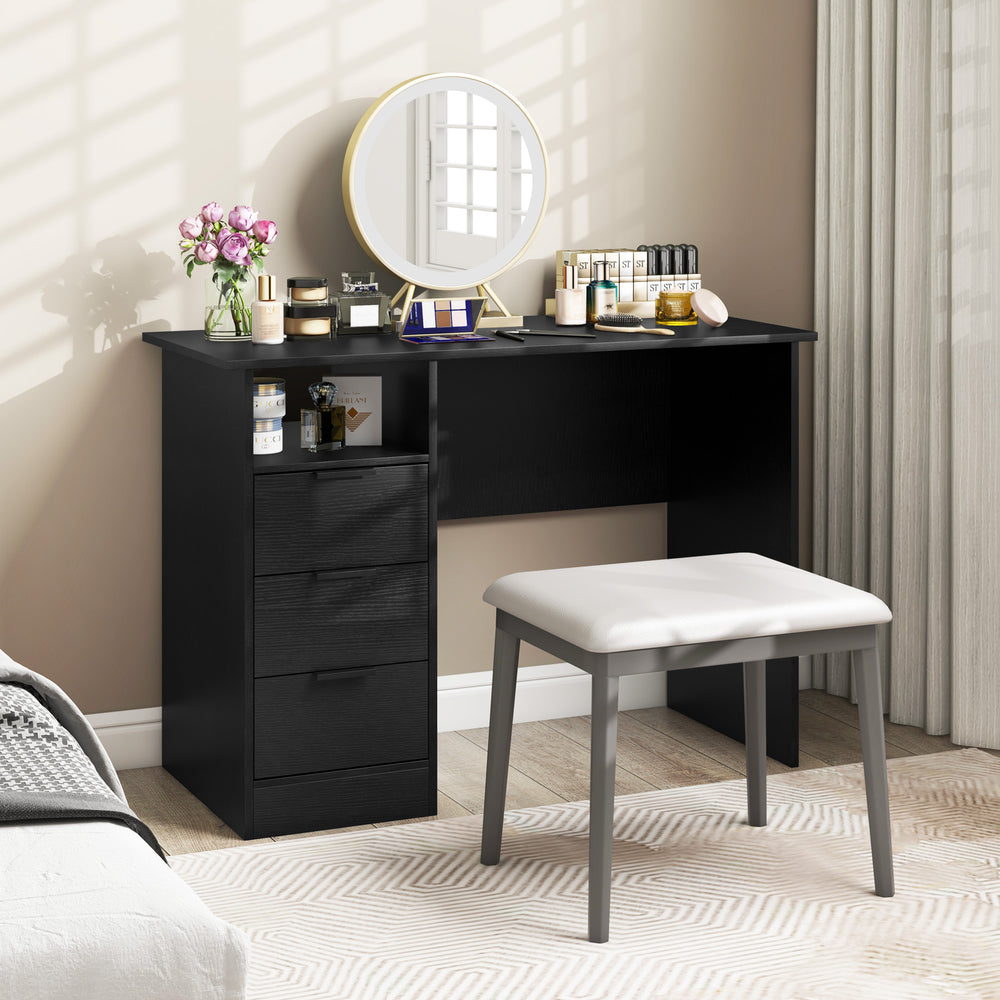 Home Office Desk with Power Outlet and 3 Storage Drawers - TidySpaces