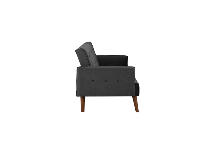 Hudson Sofa Bed Charcoal Fabric Stylish Guest Bed for Living Room