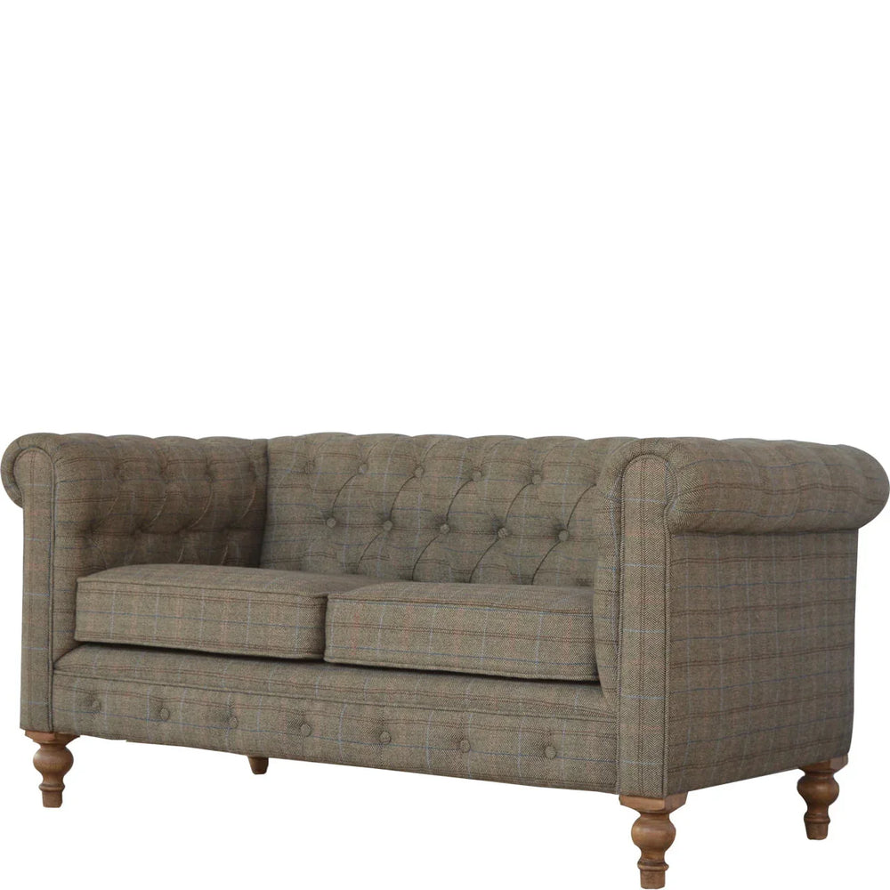 Multi Tweed 2 Seat Chesterfield - TidySpaces