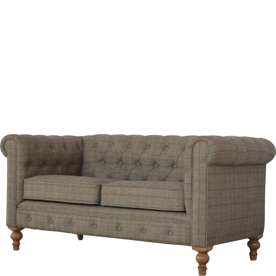Multi Tweed 2 Seat Chesterfield - TidySpaces
