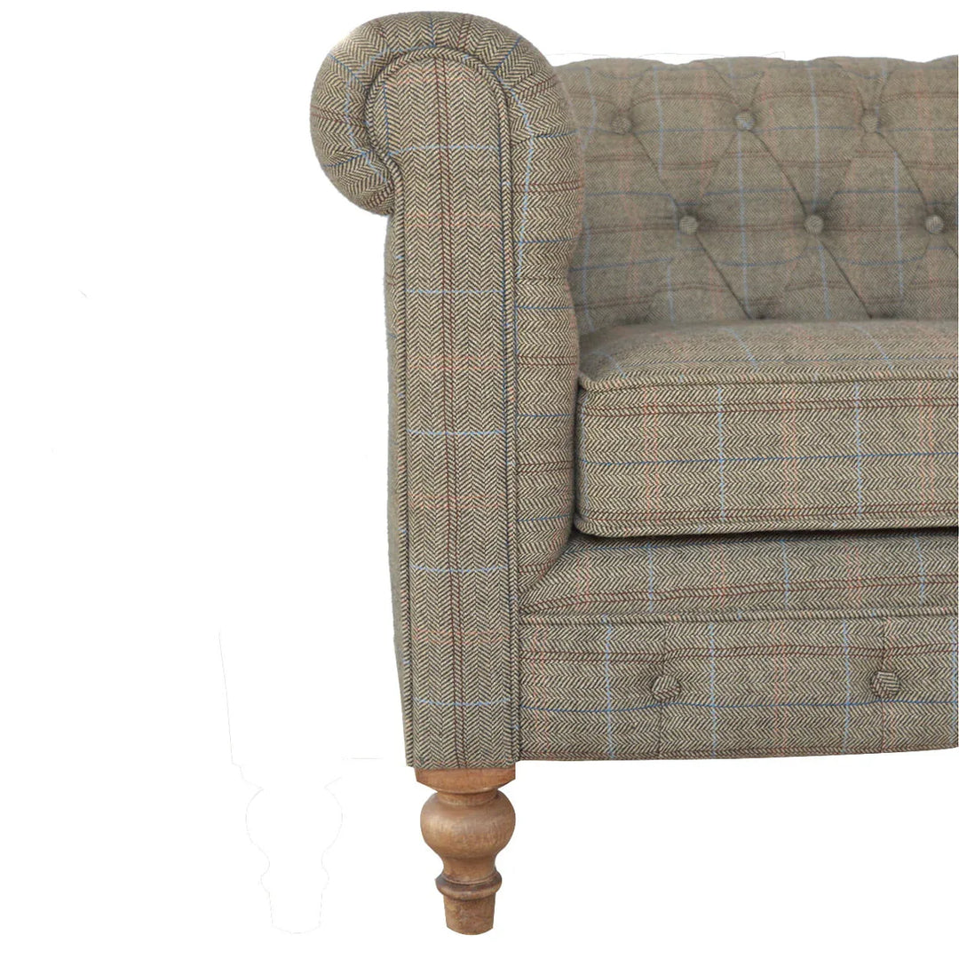 Multi Tweed 2 Seat Chesterfield - TidySpaces