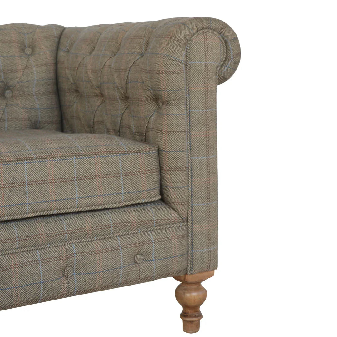 Multi Tweed 2 Seat Chesterfield - TidySpaces