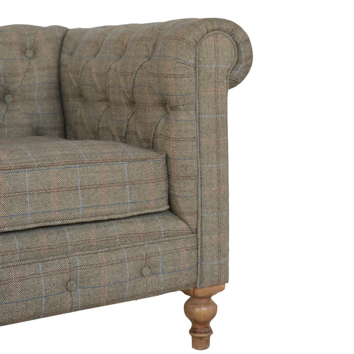 Multi Tweed 2 Seat Chesterfield - TidySpaces