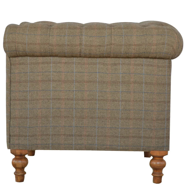 Multi Tweed 2 Seat Chesterfield - TidySpaces