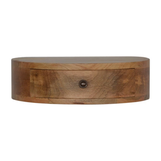 Wall Mounted Rounded Bedside - TidySpaces