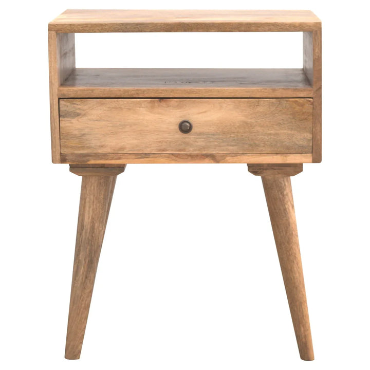 Modern Bedside with Open Slot - TidySpaces