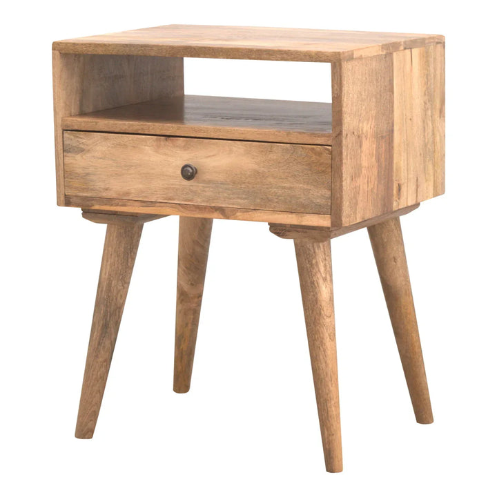 Modern Bedside with Open Slot - TidySpaces