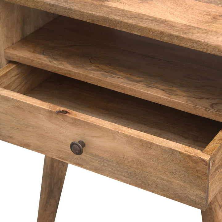 Modern Bedside with Open Slot - TidySpaces