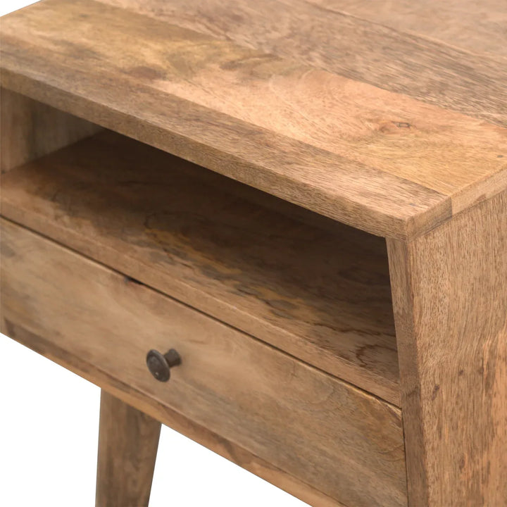 Modern Bedside with Open Slot - TidySpaces