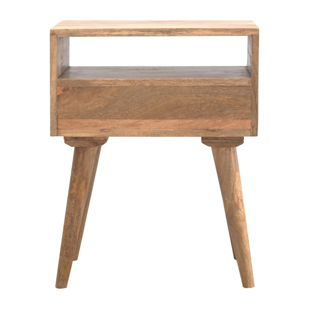 Modern Bedside with Open Slot - TidySpaces