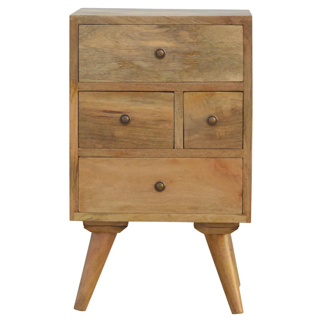 Nordic Style 4 Drawer Multi Bedside - TidySpaces