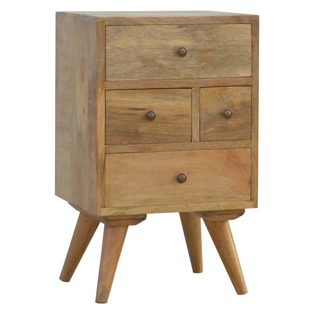 Nordic Style 4 Drawer Multi Bedside - TidySpaces
