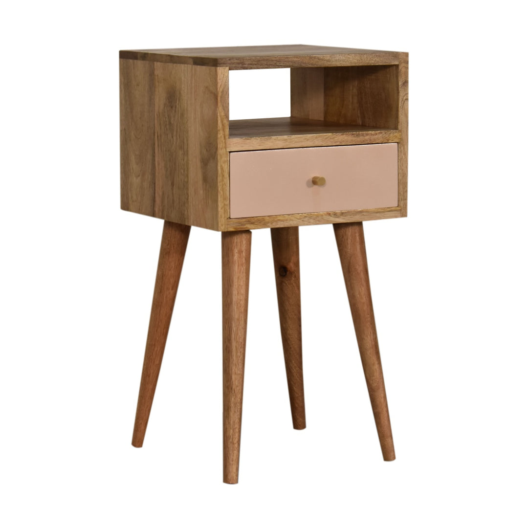 Mini Blush Hand Painted Bedside - TidySpaces