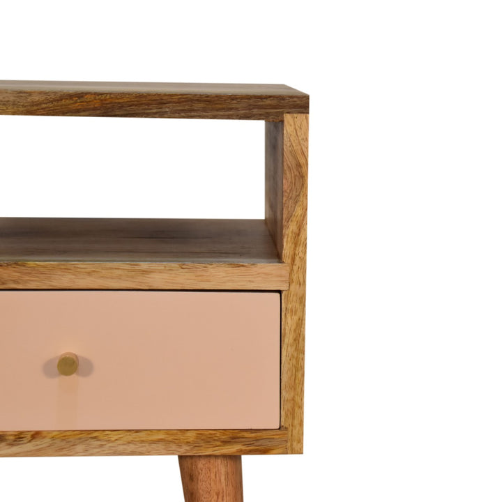 Mini Blush Hand Painted Bedside - TidySpaces
