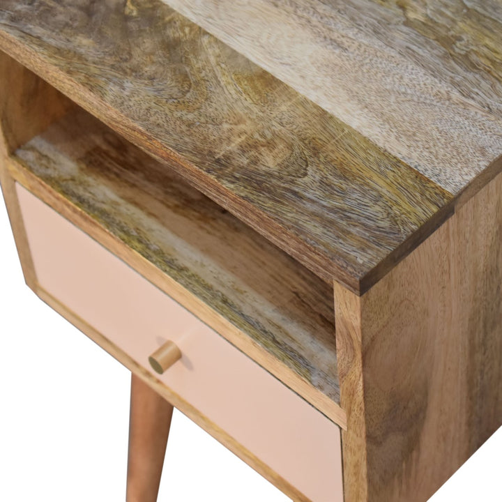 Mini Blush Hand Painted Bedside - TidySpaces