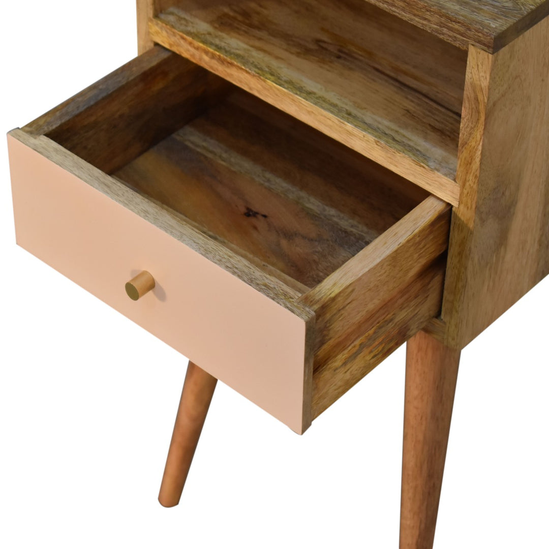 Mini Blush Hand Painted Bedside - TidySpaces
