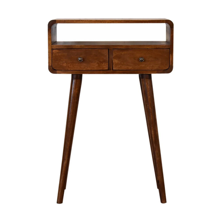 Mini Chestnut Console Table - TidySpaces